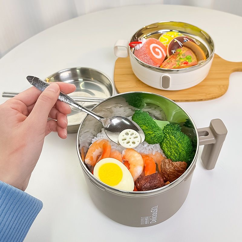 Food Storage For Long Term - Hochwertige Thermo-Lunchbox aus PP-Edelstahl 304, langfristige