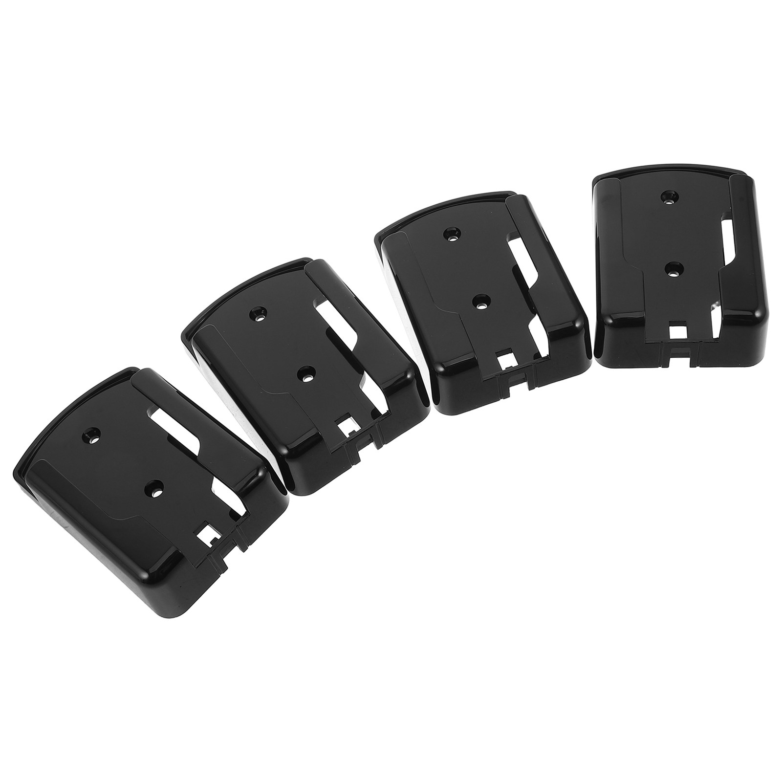 Food Storage Plastic Boxes - 4 Stück Wandmontierte Fernbedienungshalterungen Selbstklebende Mini-Aufbewahrungsbox