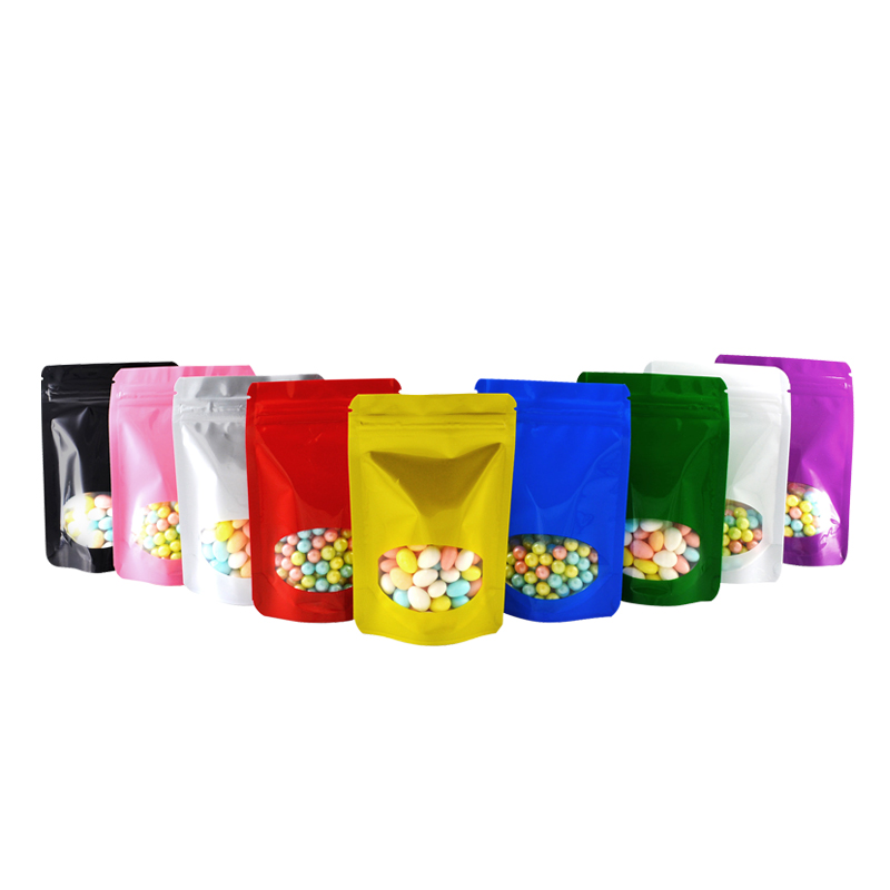 Ziploc Food Storage - 100 Stück farbige Stand-Up-Zip-Lock-Beutel aus Aluminiumfolie