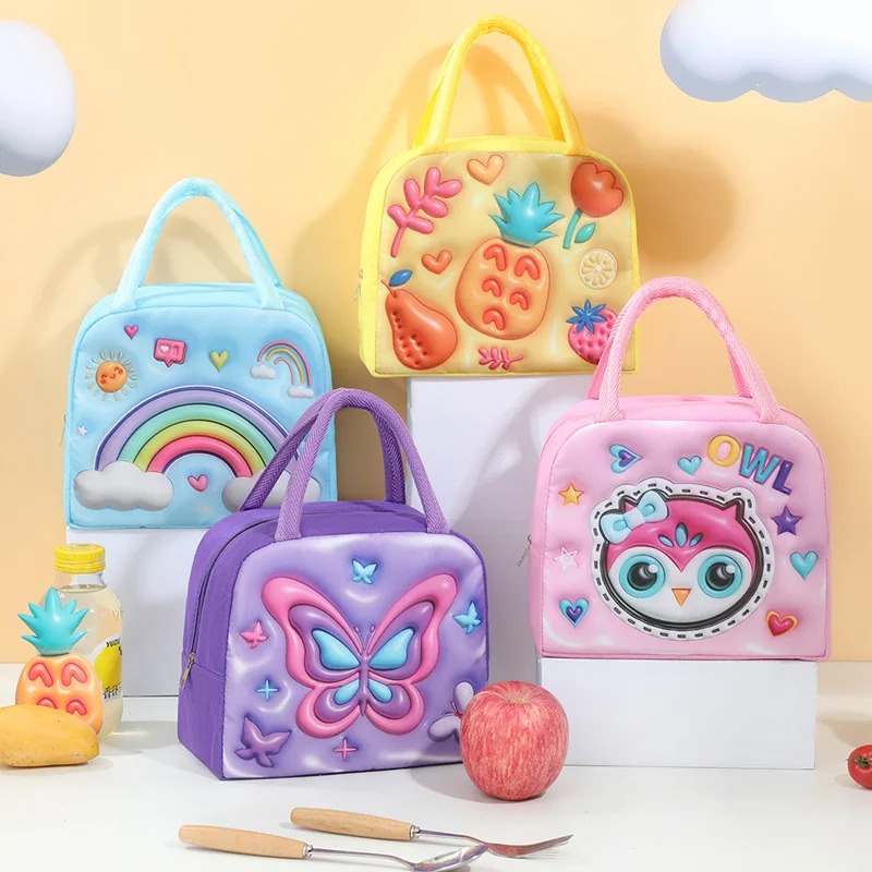 Food Storage Roll Bags - Kinder Lunch Box Tasche 3D Cartoon