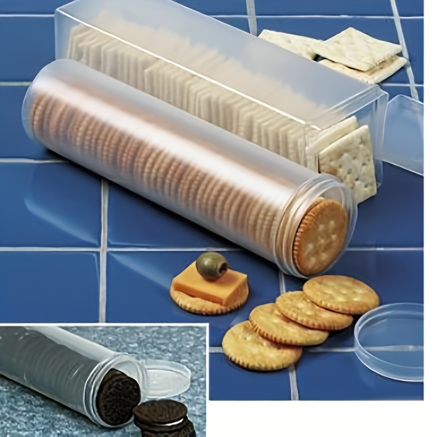Food Storage Containers Plastic Box - Transparenter Rechteckiger Versiegelter Lebensmittelbehälter mit Klappe