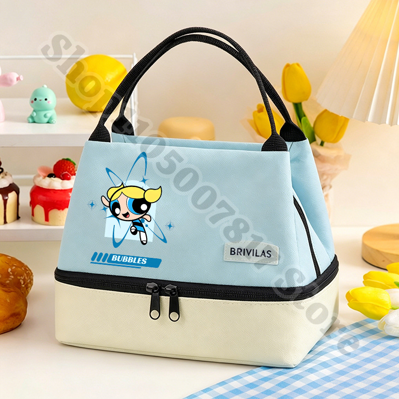 Food Storage Roll Bags - Kawaii The Powerpuff Girls Anime Lunch-Tasche