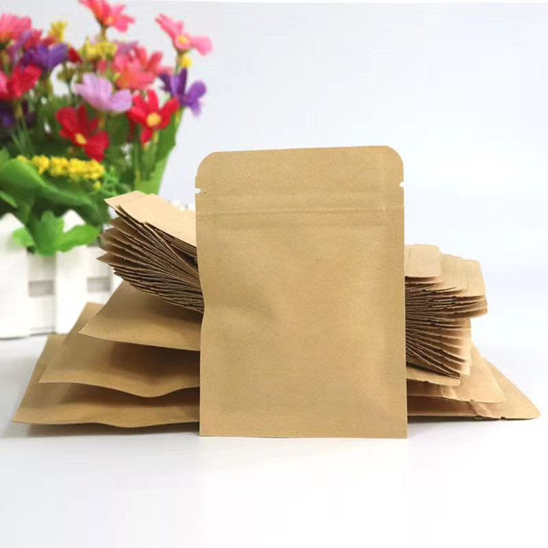 Ziploc Food Storage - 100 Stück dicke, flache, braune Kraftpapier-Aufbewahrungsbeutel