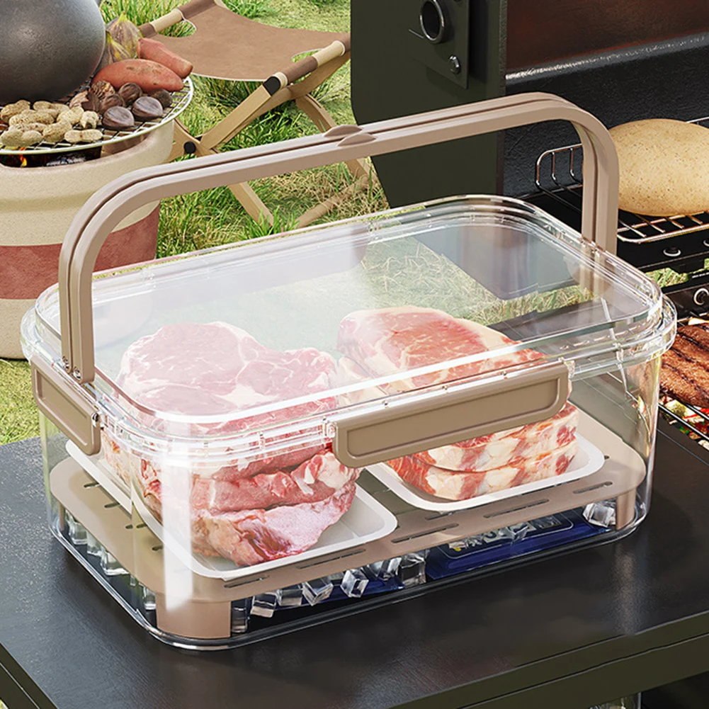 Food Storage Box Set - Tragbarer Lebensmittelaufbewahrungsbehälter, großes Fassungsvermögen, luftdichte Frischbox