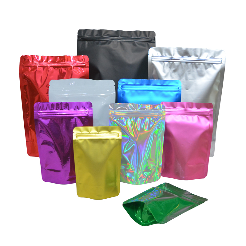 Ziploc Food Storage - 100 Stück farbige Standbodenbeutel mit Zip-Verschluss