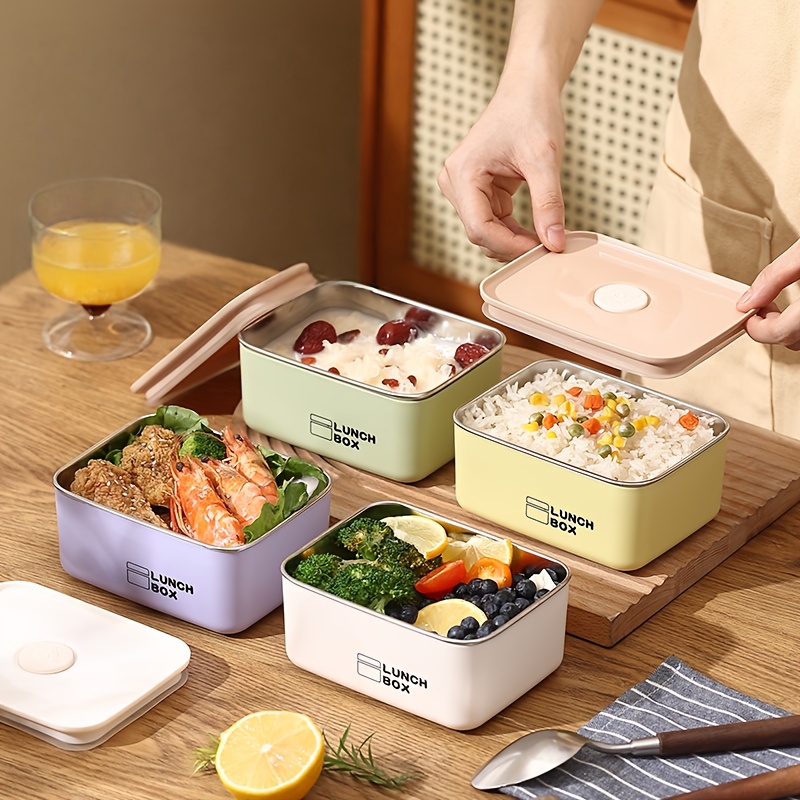 Food Storage Stainless Steel Containers - Edelstahl Auslaufsicheres Lebensmittel-Aufbewahrungsbehälter-Set [4-teilig] für Reisen