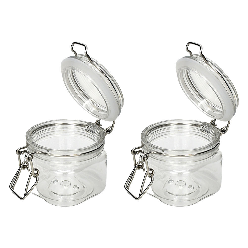 Food Storage Jars & Containers - 2 Stück versiegelte Vorratsgläser, transparente Honigflaschen,
