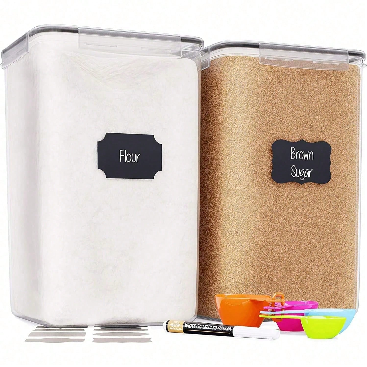 Xl Food Storage Containers With Lids - Extra große Vorratsbehälter für Mehl und