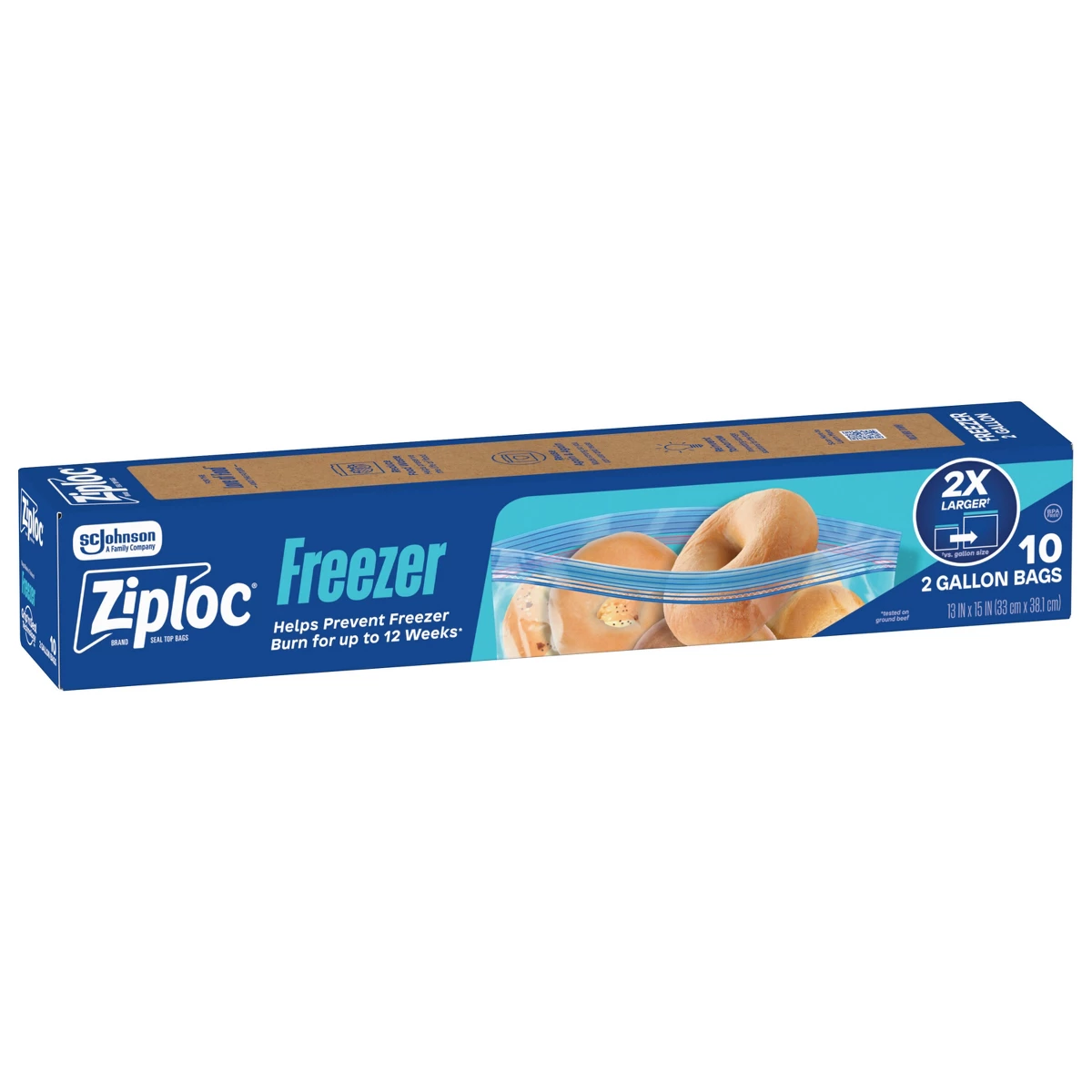 Ziploc Food Storage - Ziploc 2-Gallonen-Gefrierbeutel für Lebensmittellagerung und Essenszubereitung