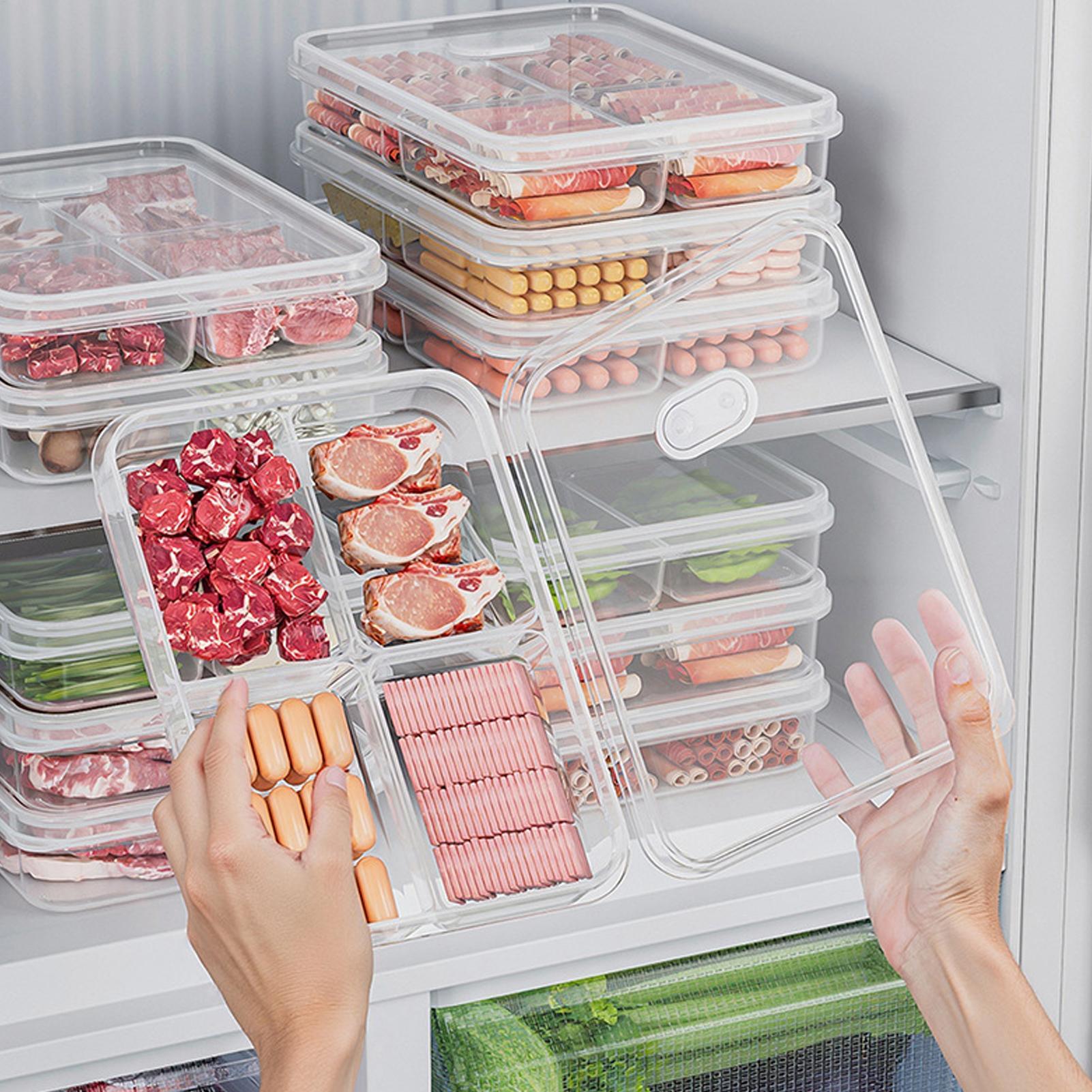 Food Storage On Table - 1 Stück Kühlschrank-Aufbewahrungsbox für Fleisch und