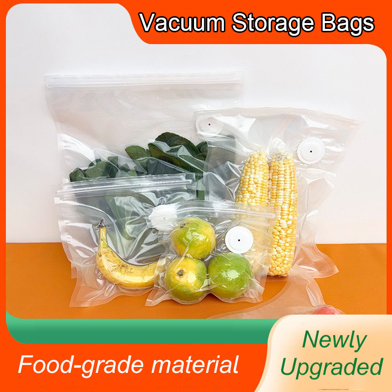 Food Storage Roll Bags - Neue wiederverwendbare Luft-Vakuum-Aufbewahrungsbeutel für Küche, Gemüse,