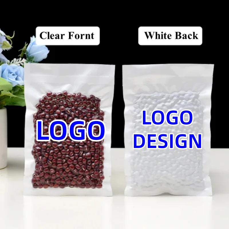 Food Storage For Long Term - 100 Stück Offene Transparente Weiße Vakuumverpackungsbeutel,