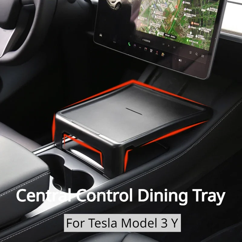 Food Storage On Table - Esszimmertablett für Tesla Model 3, Y-Konsole,
