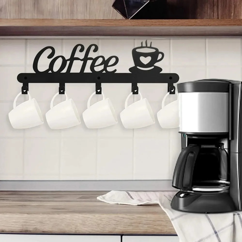Wandmontierter Metall-Kaffeeta – Food Storage For Room Bewertung und Preis