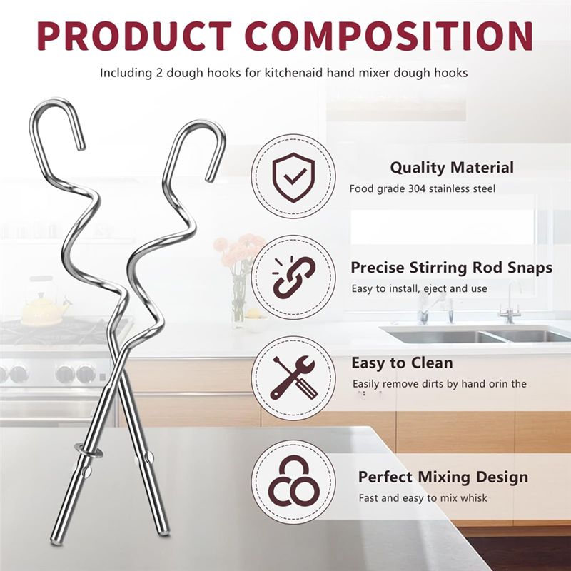 A23E-Teighaken für Handmixer,  – Kitchenaid Mixer Hand Mixer Bewertung und Preis