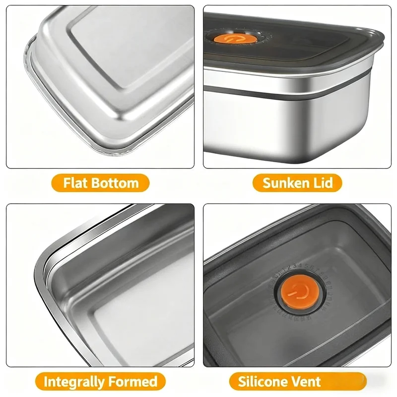 Großvolumige Edelstahl-Bento-B – Food Storage Microwave Safe Bewertung und Preis