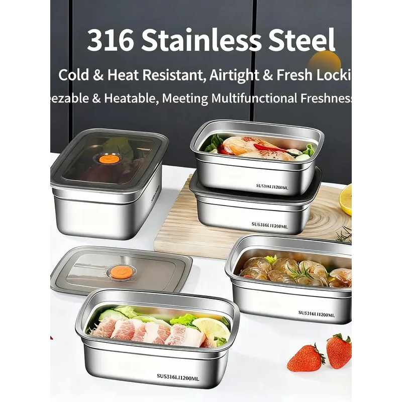 Großvolumige Edelstahl-Bento-B – Food Storage Microwave Safe Bewertung und Preis