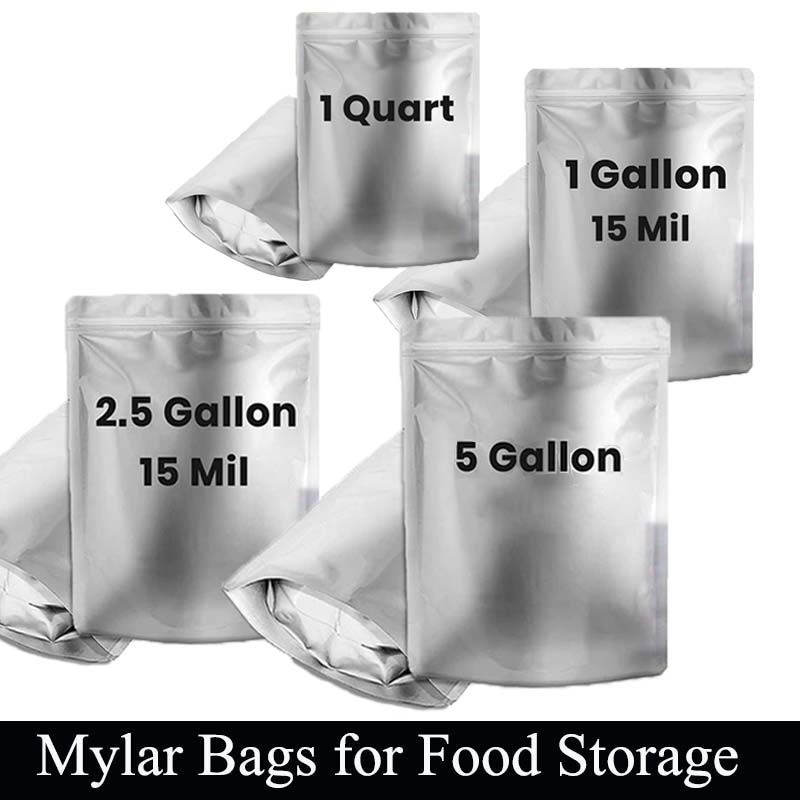 0,25/1/2,5/5 Gallonen Silberne – Food Storage For Long Term Bewertung und Preis
