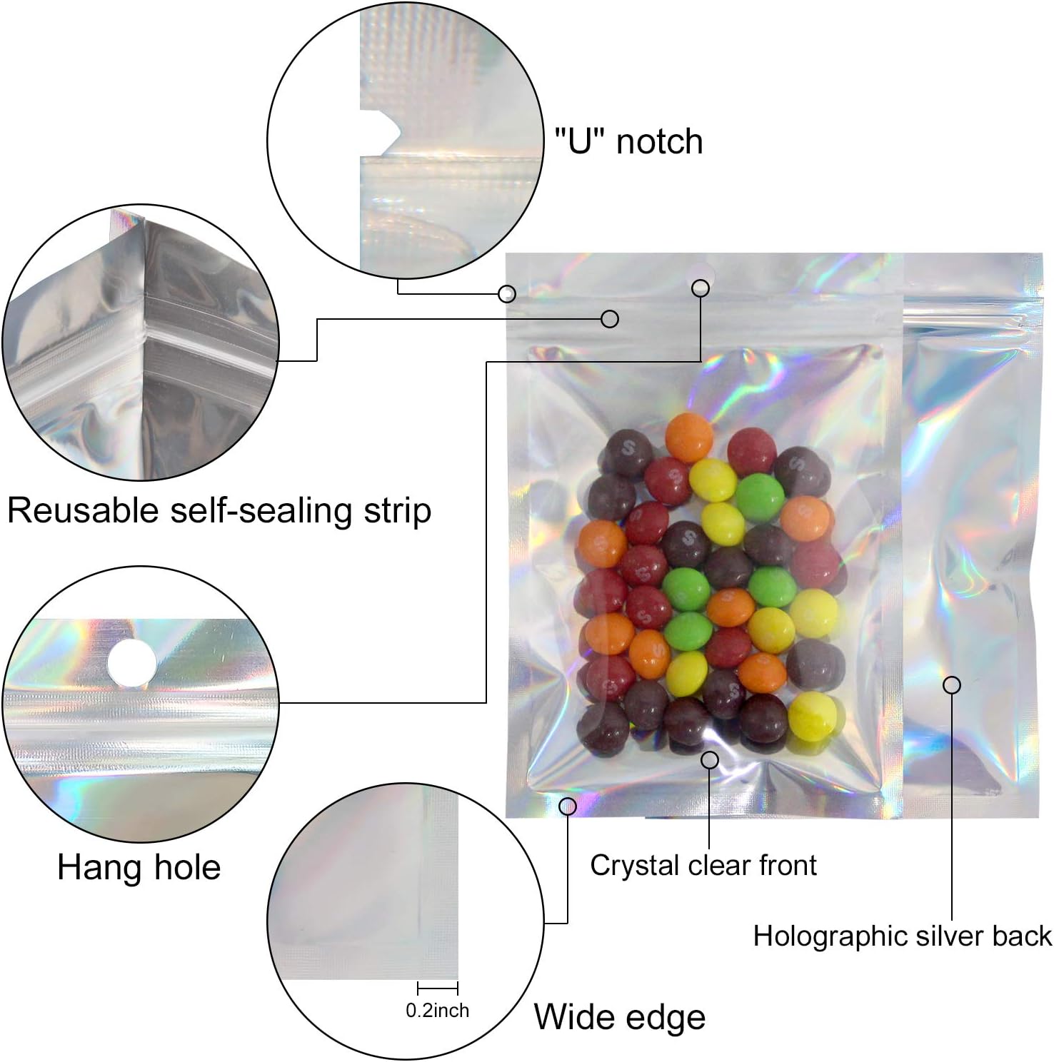 50/10pcs Laser versiegelung be – Ziploc Food Storage Bewertung und Preis