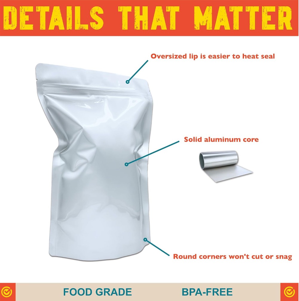 2 Quart Mylar-Beutel, 16 Mil G – Food Storage For Long Term Bewertung und Preis