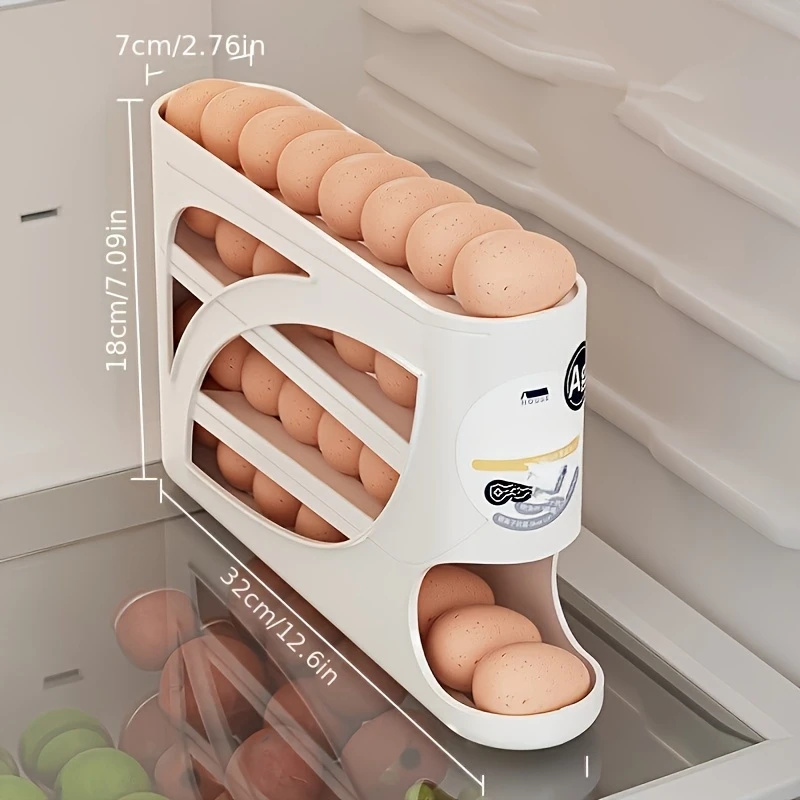 3-stöckiger Rollbarer Eier-Auf – Food Storage Large Plastic Containers Bewertung und Preis