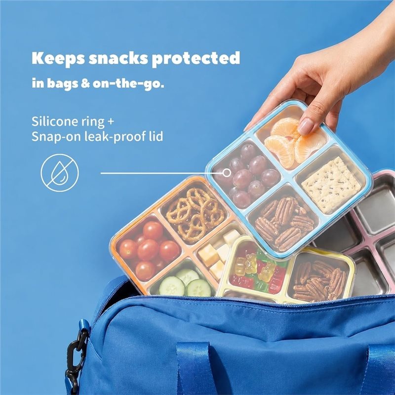 GIGI 4er-Pack Edelstahl-Snackb – Food Storage Stainless Steel Containers Bewertung und Preis