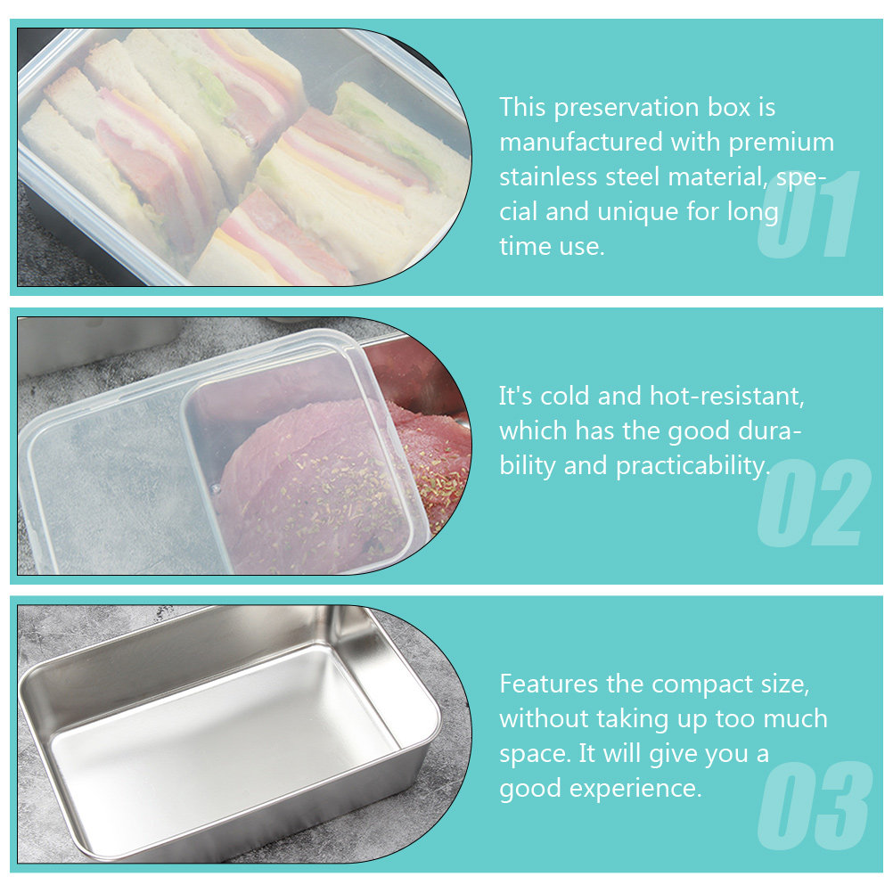 Edelstahl-Aufbewahrungsbox Tra – Food Storage Containers Plastic Box Bewertung und Preis