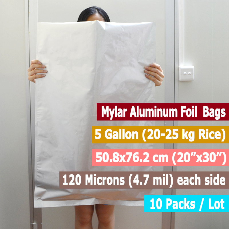 10 Packungen 5 Gallonen Mylar- – Food Storage For Long Term Bewertung und Preis