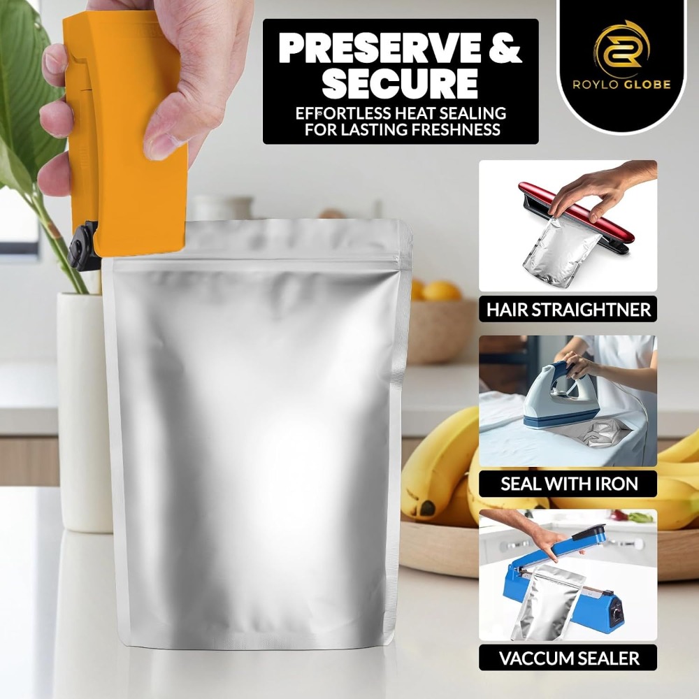 100 Stück 2-Quart-Mylar-Beutel – Food Storage For Long Term Bewertung und Preis