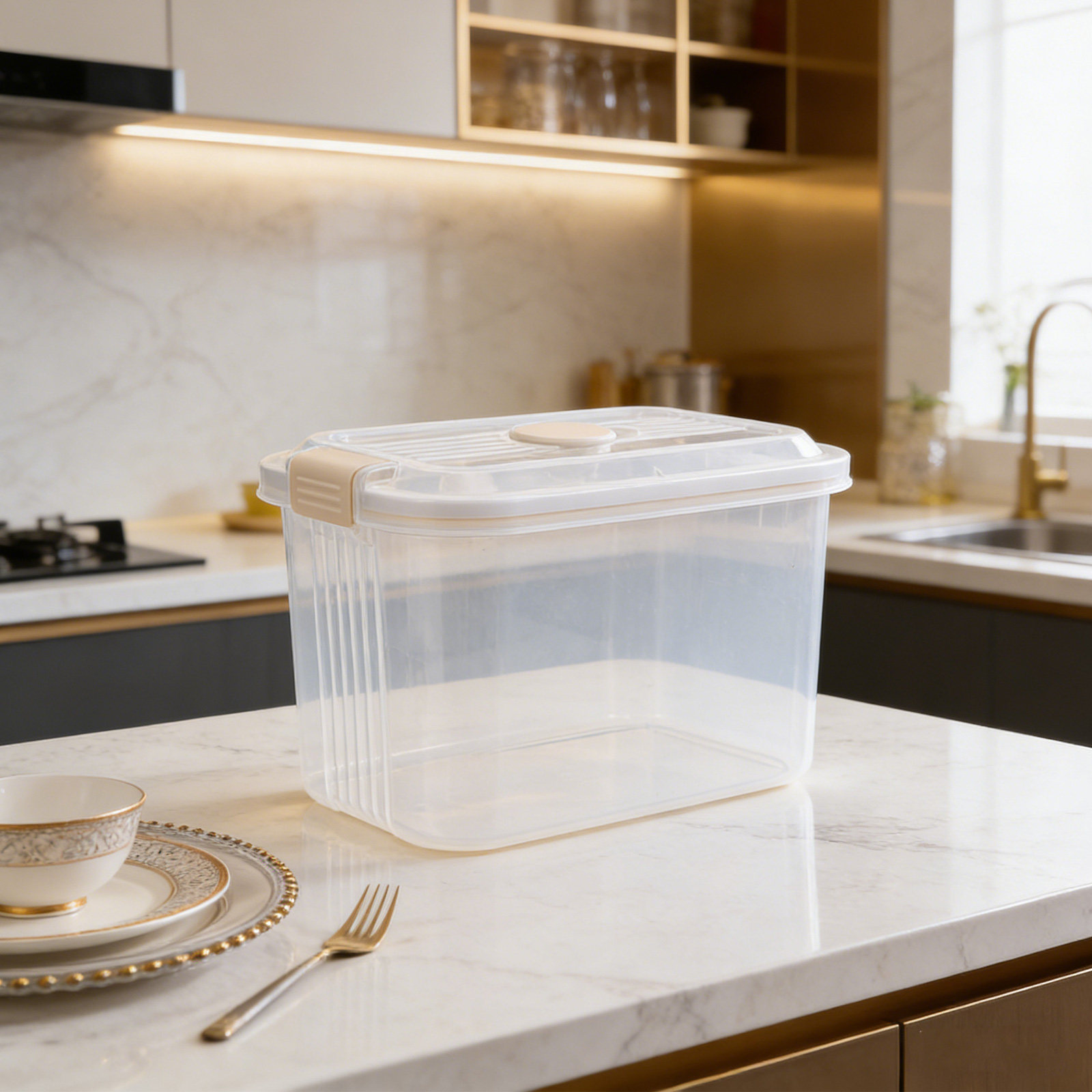 Luftdichter 5-kg-Kunststoff-Re – Food Storage Large Plastic Containers Bewertung und Preis