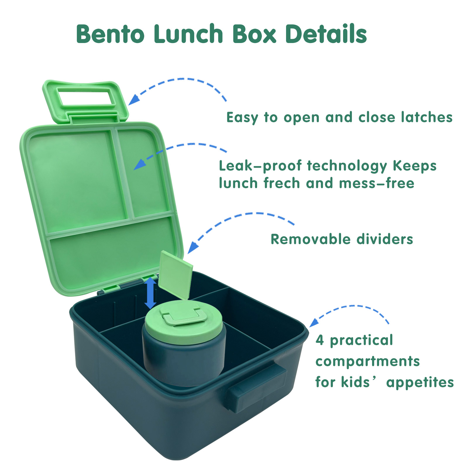 1 Set Bento-Lunchbox für Kinde – Food Storage Microwave Safe Bewertung und Preis