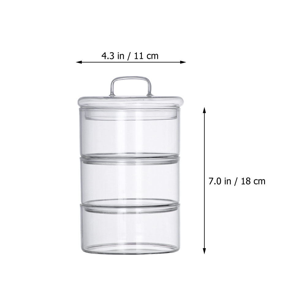 1 Set Transparente Glas-Aufbew – Food Storage Jars & Containers Bewertung und Preis
