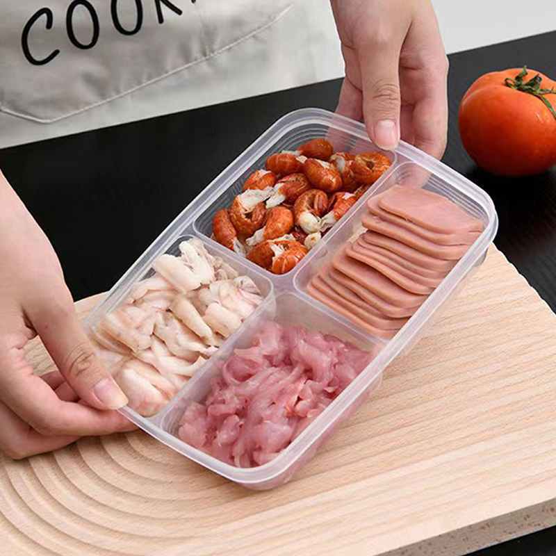 Neu: Tragbare 4-Fächer-Aufbewa – Food Storage Box Set Bewertung und Preis