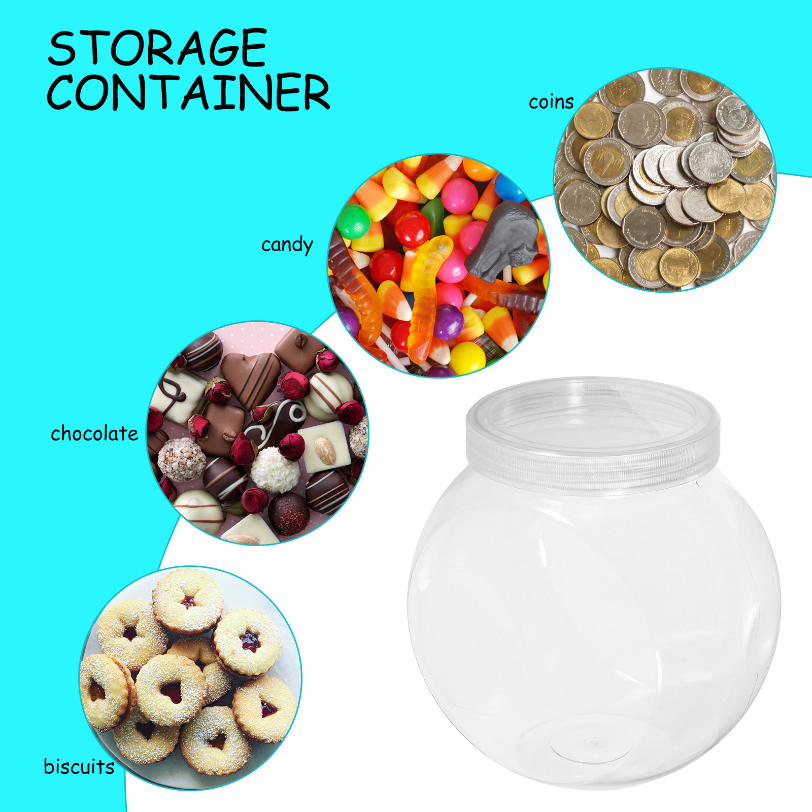 3 Stück Klare Süßigkeitenbehäl – Food Storage Jars & Containers Bewertung und Preis