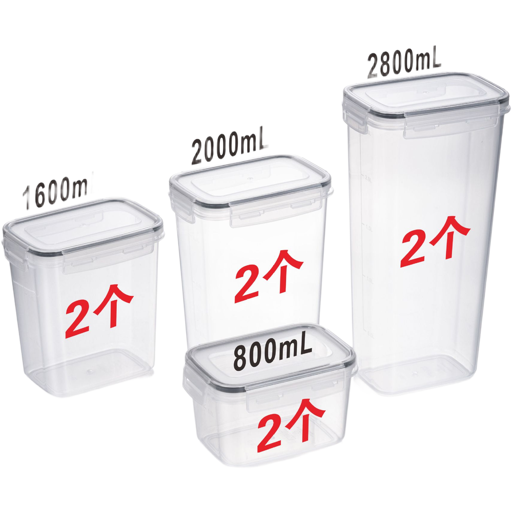 Quadratische Transparente Luft – Food Storage For Long Term Bewertung und Preis