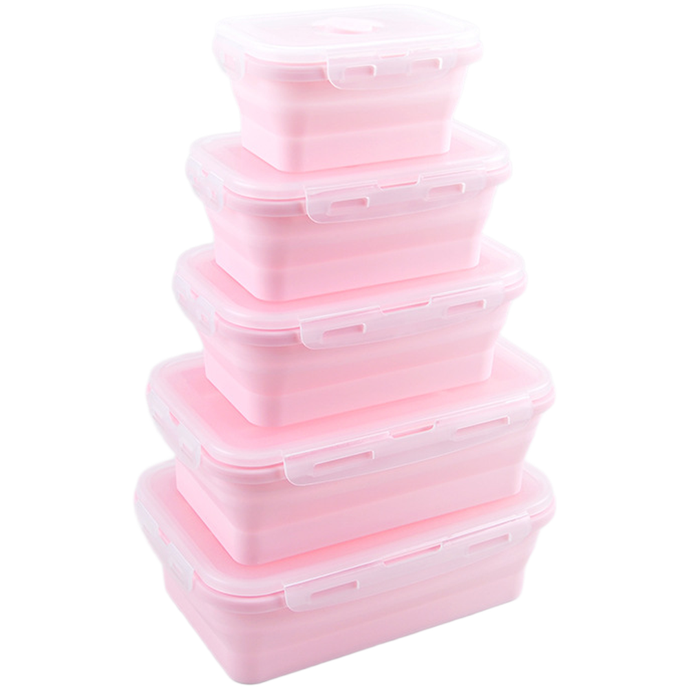 Faltbare Silikon-Lunchbox-Set  – Food Storage Microwave Safe Bewertung und Preis