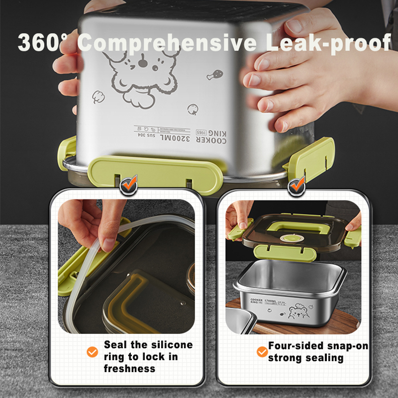 COOKER KING 420 ml-6200 ml Leb – Food Storage Stainless Steel Containers Bewertung und Preis