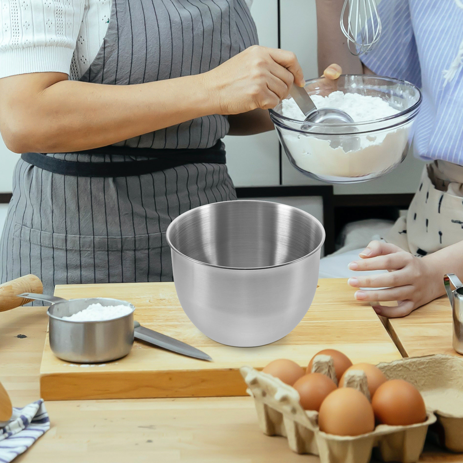 Tiefe Edelstahl-Rührschüssel,  – Food Storage In Stainless Steel Bewertung und Preis