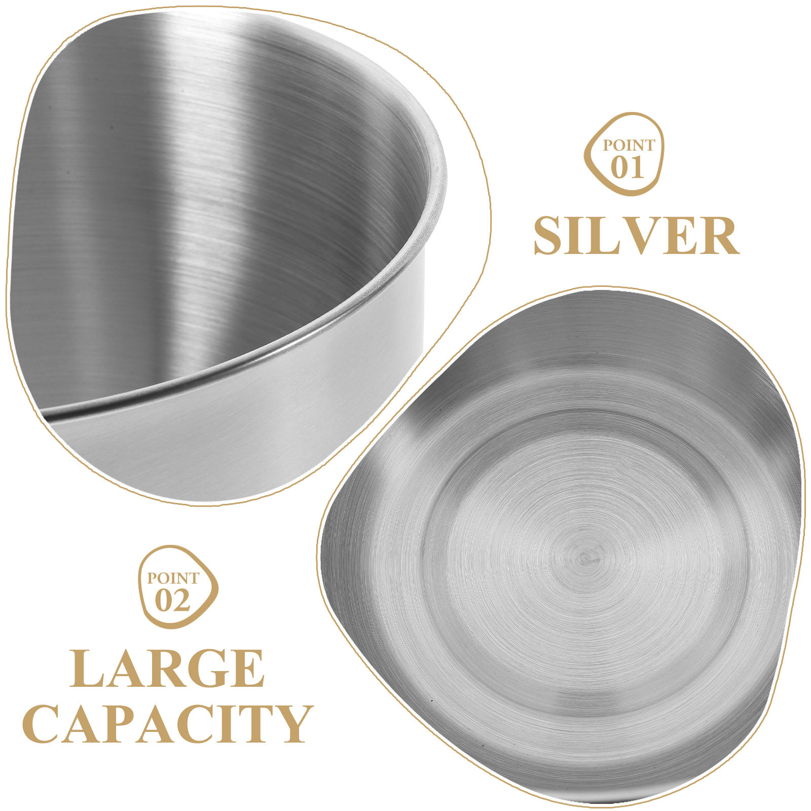 Tiefe Edelstahl-Rührschüssel,  – Food Storage In Stainless Steel Bewertung und Preis