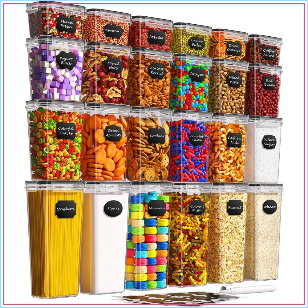 24 Stück Luftdichte Lebensmitt – Food Storage In The Kitchen Bewertung und Preis