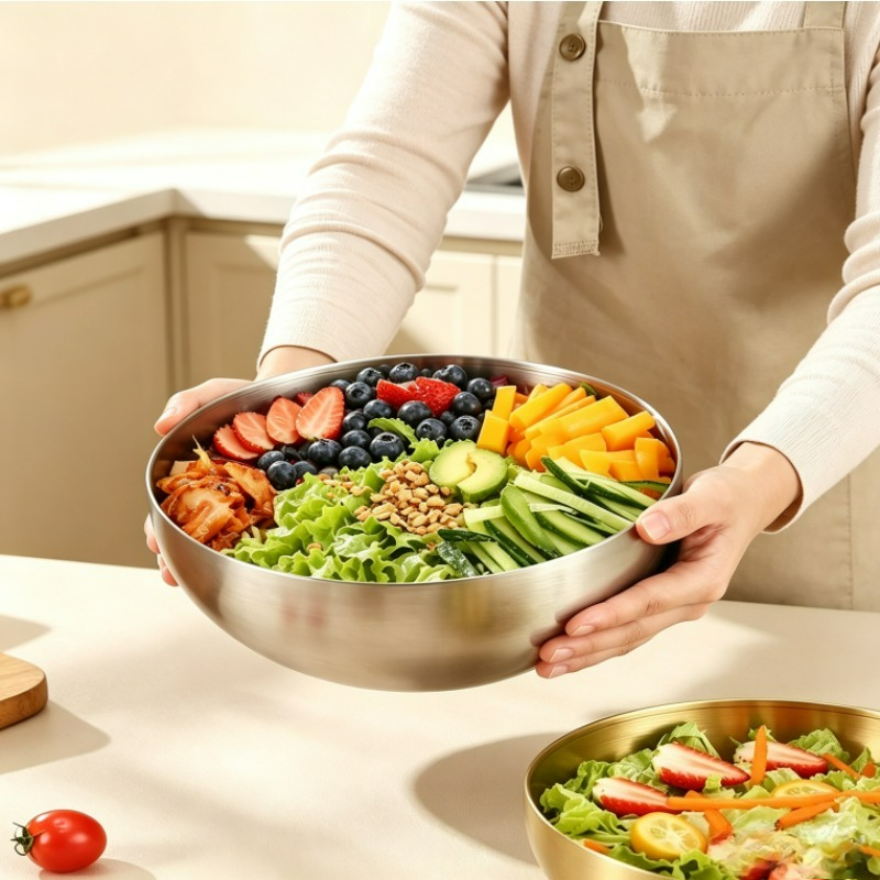 Edelstahl-Rührschüsseln Metall – Food Storage Stainless Steel Containers Bewertung und Preis